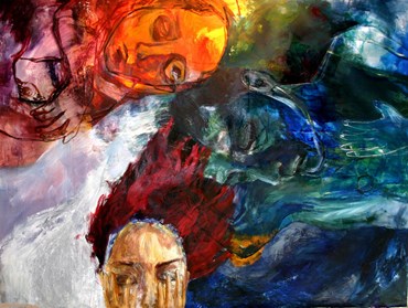 Painting, Golnar Tabibzadeh, Trilogy in Reply, 2007, 73476