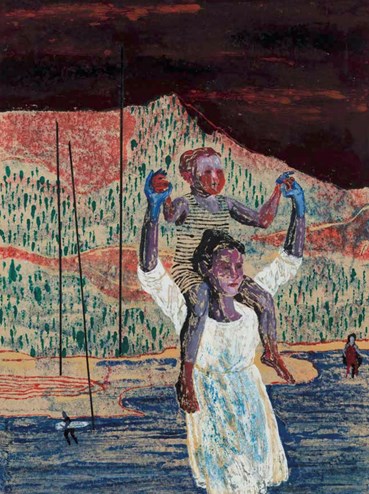 Painting, Pooneh Oshidari, Survivors #2, 2020, 46533