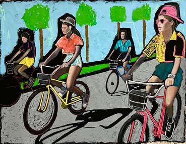 Painting, Makan Negahban, Joy Ride, 2023, 80297