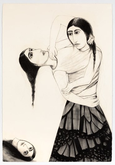 Drawing, Samira Abbassy, Grappling With Herself, , 79804