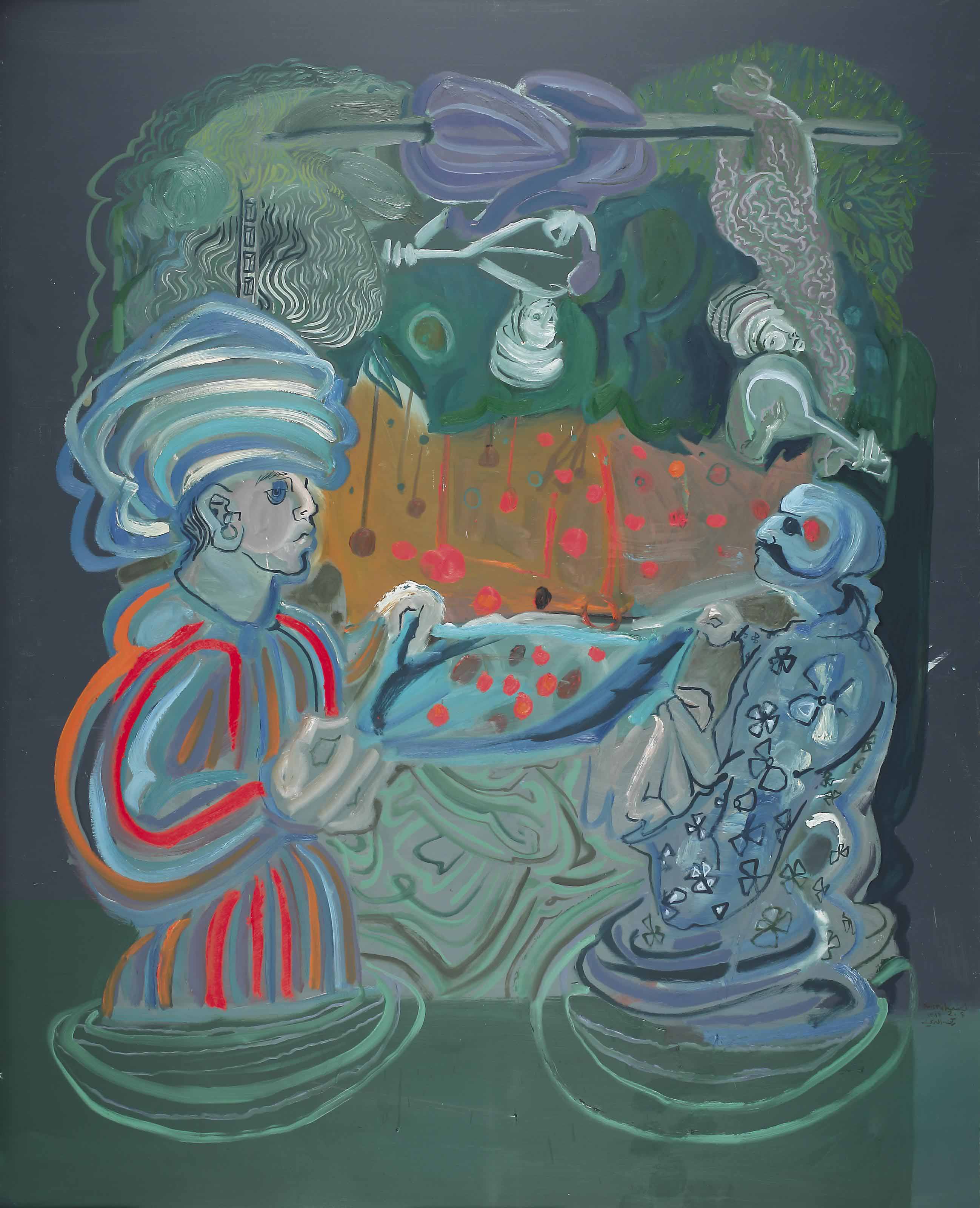 Rokni Haerizadeh, Under the Sour Cherry Tree, 2008