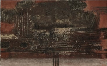 Painting, Mohsen Vaziri Moghaddam, Red and Black, 1961, 14932