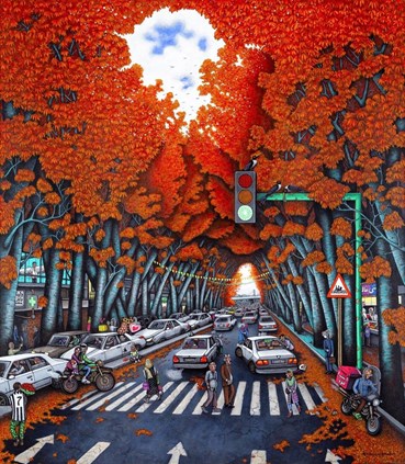 Painting, Kamyar Kafaie, Vali E Asr (Ex Pahlavi), 2022, 81082