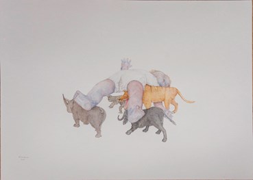 Painting, Parisa Abbasi, The Nightmare of Secret, 2023, 74120