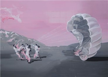Painting, Mehdi Farhadian, Pink Atmosphere, 2008, 7020