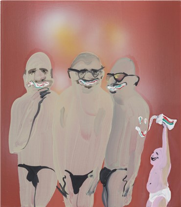 Works on paper, Tala Madani, Smiley Clean, 2015, 19849