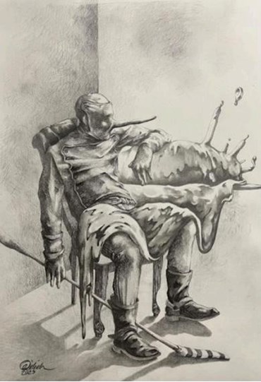 Painting, Payam Qelichy, Haphazard Figures, 2025, 83843