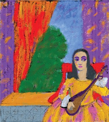 Painting, Farshid Mesghali, Musician, , 22032