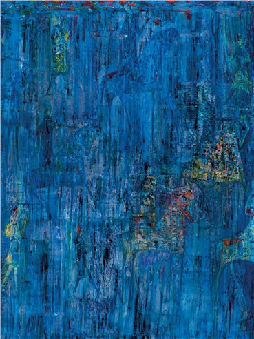 Painting, Reza Derakshani, Blue Rain Hunt, 2017, 29886
