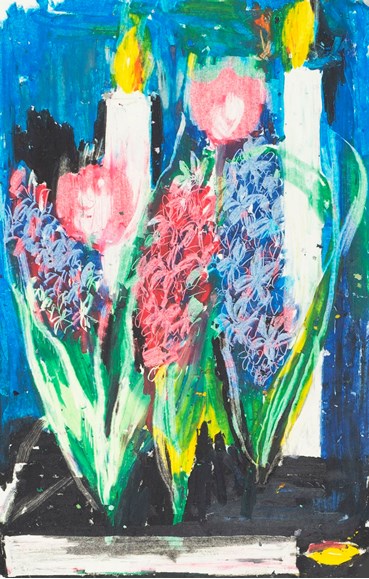 Painting, Maryam Amirvaghefi, Hot Hyacinths and Cool Candles, 2021, 48205