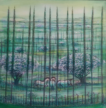 Painting, Hossein Mahjoubi, Untitled, 2000, 72652