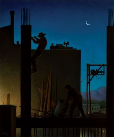 Painting, Samila Amirebrahimi, Night Workers, 2008, 7258
