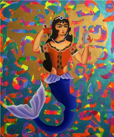 Painting, Pegah Lari, Fairies Hearts, 2015, 13248
