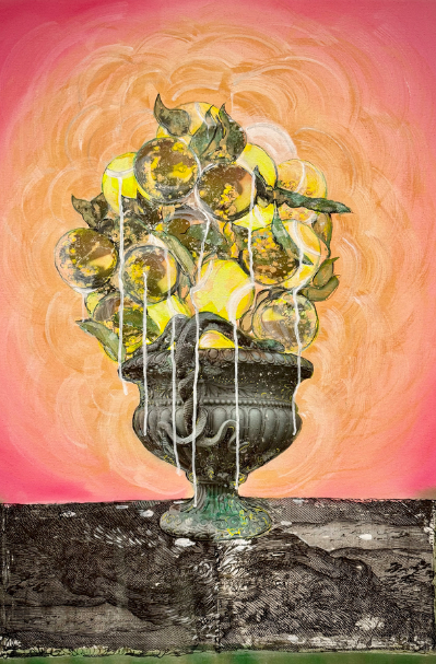 Manju Shandler, Snakes, Apples and Tennis, 2024
