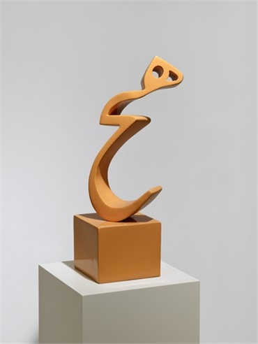 Sculpture, Parviz Tanavoli, Yellow Standing Heech, 2012, 52