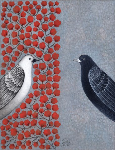 Painting, Maryam Lamei, Mirror of the Heart, 2019, 78085