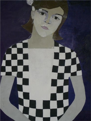Painting, Leyly Matine Daftary, Portrait Juni Farman Farmaian, , 8215