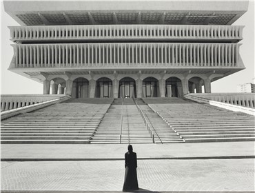 Photography, Shirin Neshat, Figure in Front of Steps, 1999, 7523