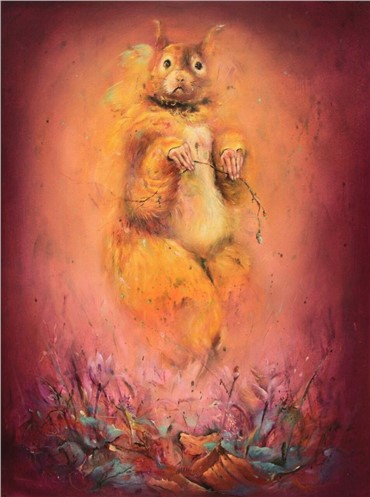 Painting, Nafiseh Emran, Little Bunny, 2018, 19914