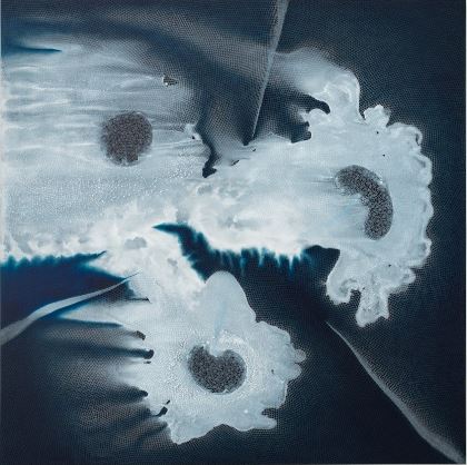 Shirazeh Houshiary, Three Moons, 2025