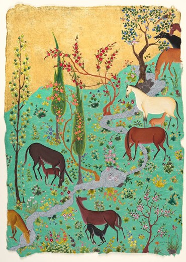 Painting, Hana Louise Shahnavaz, A Meadow for Shabdiz Print, 2020, 56904