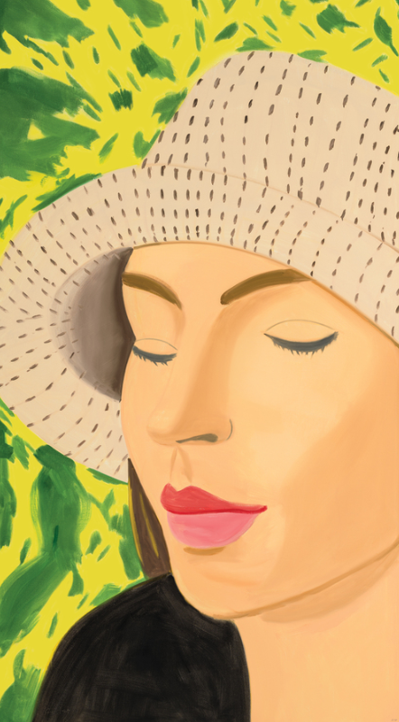 Alex Katz, Straw Hat 3, 2022