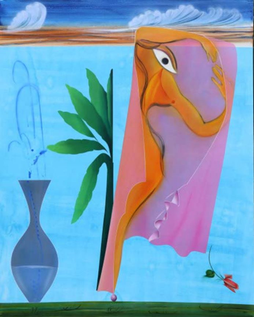 Painting, Hoda Kashiha, Juggling on a Tiny Circle, 2024, 82792