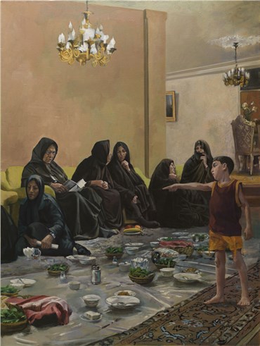 Painting, Amin Nourani, Next Day Supper No. 1, 2011, 22439