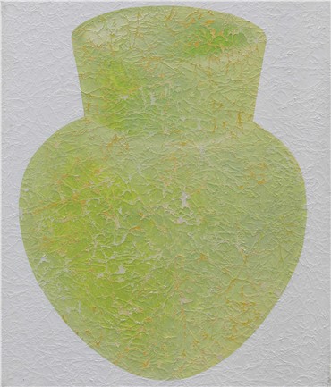 Painting, Farhad Moshiri, Untitled Light Green Jar on White, 2004, 14850