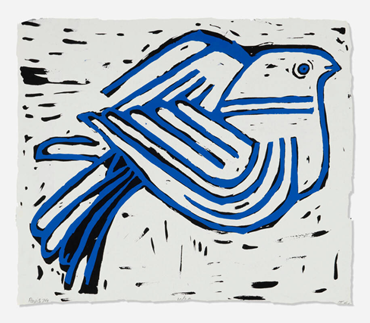 Print and Multiples, Parviz Tanavoli, Blue Bird, 1974, 80376