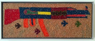 Mixed media, Sissi Farassat, Kalaschnikow, 2016, 75086