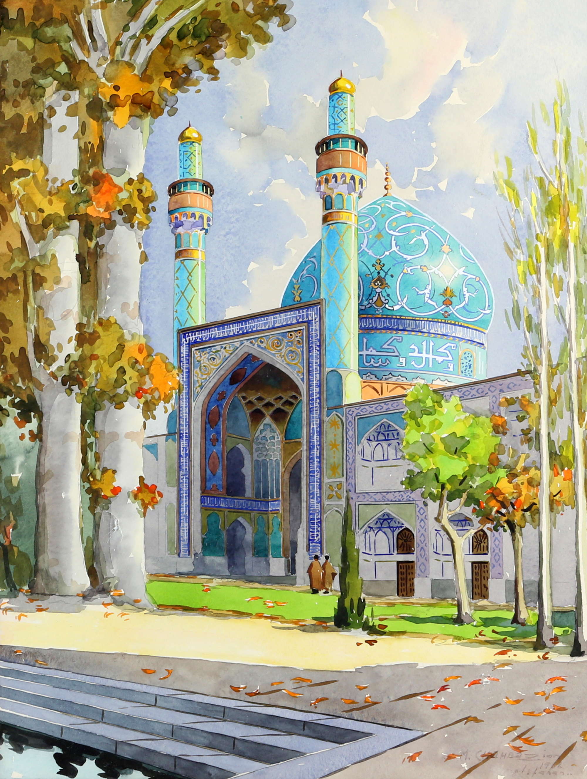 میکائیل شهبازیان، مدرسه چهارباغ اصفهان، 1353