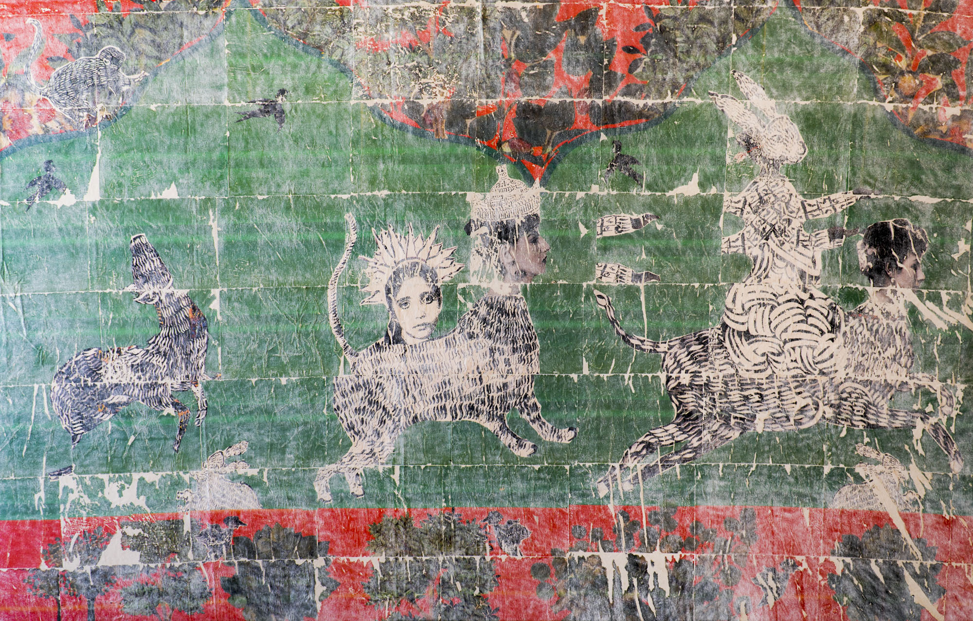Mohammad Barrangi, Guardians of Eden (Dreamscape No.8), 2022