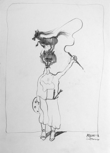 Drawing, Alireza Espahbod, Untitled, 2002, 57167