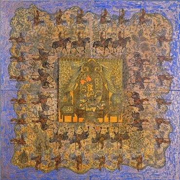 Painting, Ali Akbar Sadeghi, Forbidden Love, 2010, 6236