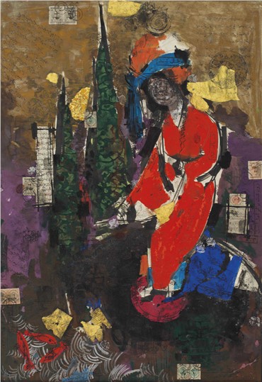 Mixed media, Sadegh Tabrizi, Untitled, 1960, 14864