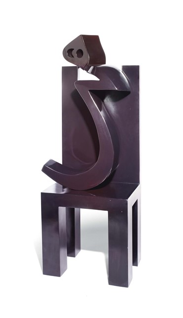 Sculpture, Parviz Tanavoli, Heech on Chair, 2007, 14124