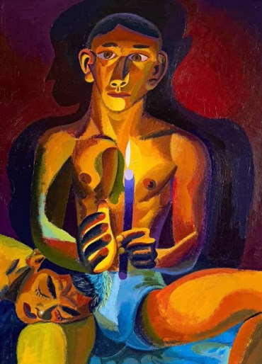 Painting, Morteza Khakshoor, candle Holder, 2023, 79697