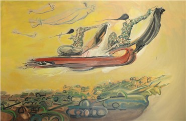 Painting, Rokni Haerizadeh, War in Vain, 2008, 4390