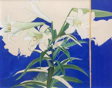 Painting, Mozhan Yaghoubi, Unfinished White Lilies and the Starry Night, 2021, 63911