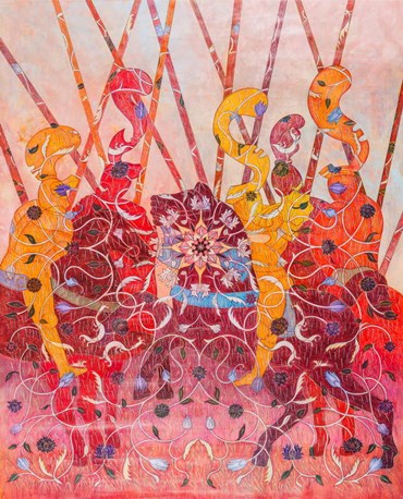 Painting, Roya Akhavan, Raining Nails, 2024, 74146