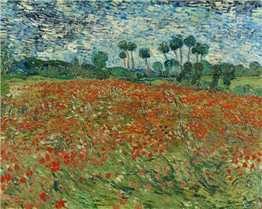 Painting, Vincent Van Gogh, Poppy Field, 1980, 22176