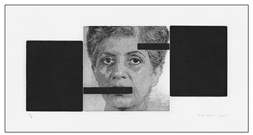 Printmaking, Mina Nouri, Self-Portrait, 2007, 40504