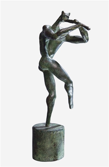 Sculpture, Bahman Mohassess, Faun Musician, 1971, 8680