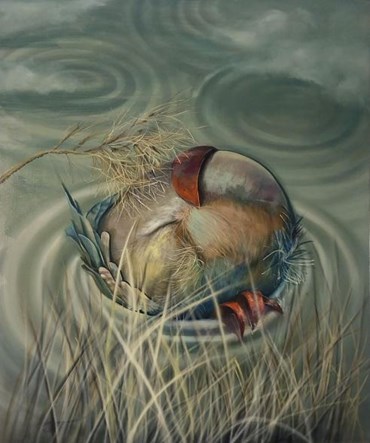 Painting, Nasim Davari, Simorg & Toba, 2024, 77920