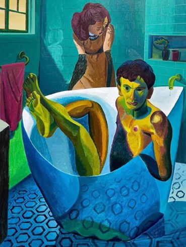 Painting, Morteza Khakshoor, Cradle, 2023, 79701