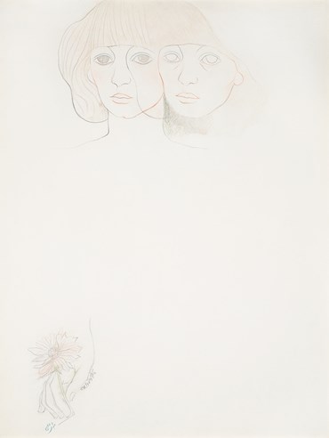 Painting, Parvaneh Etemadi, Self Portrait, 1978, 81357