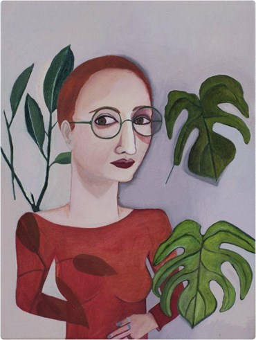 Painting, Azarakhsh Asgari, Self Portrait, 2016, 79338