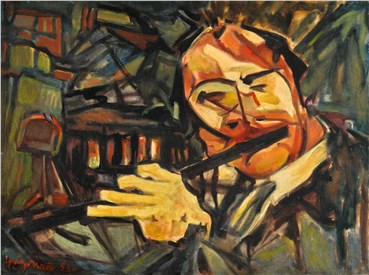 Painting, Marcos Grigorian, Flutista, 1953, 21784