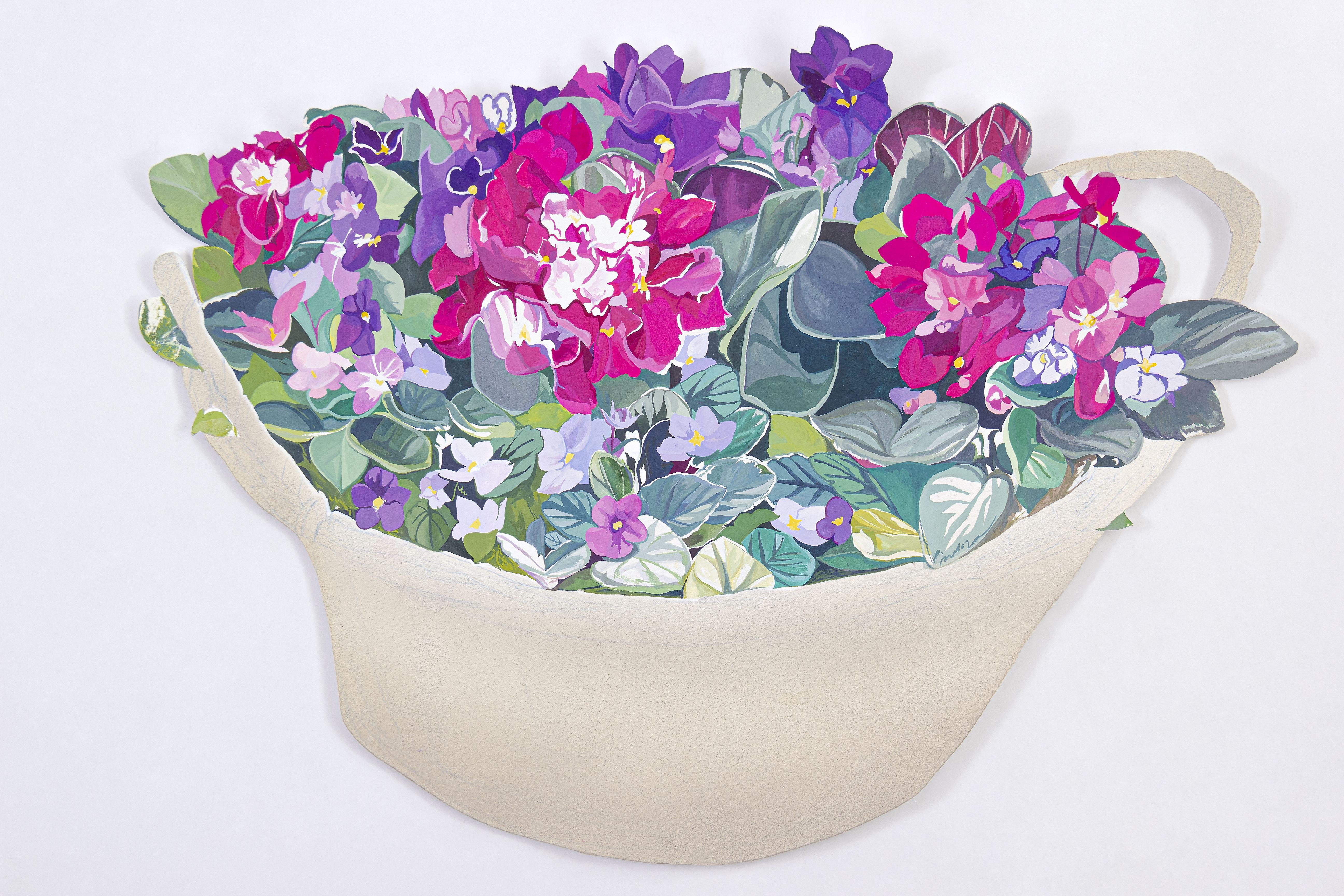 Mozhan Yaghoubi, African Violets, 2023